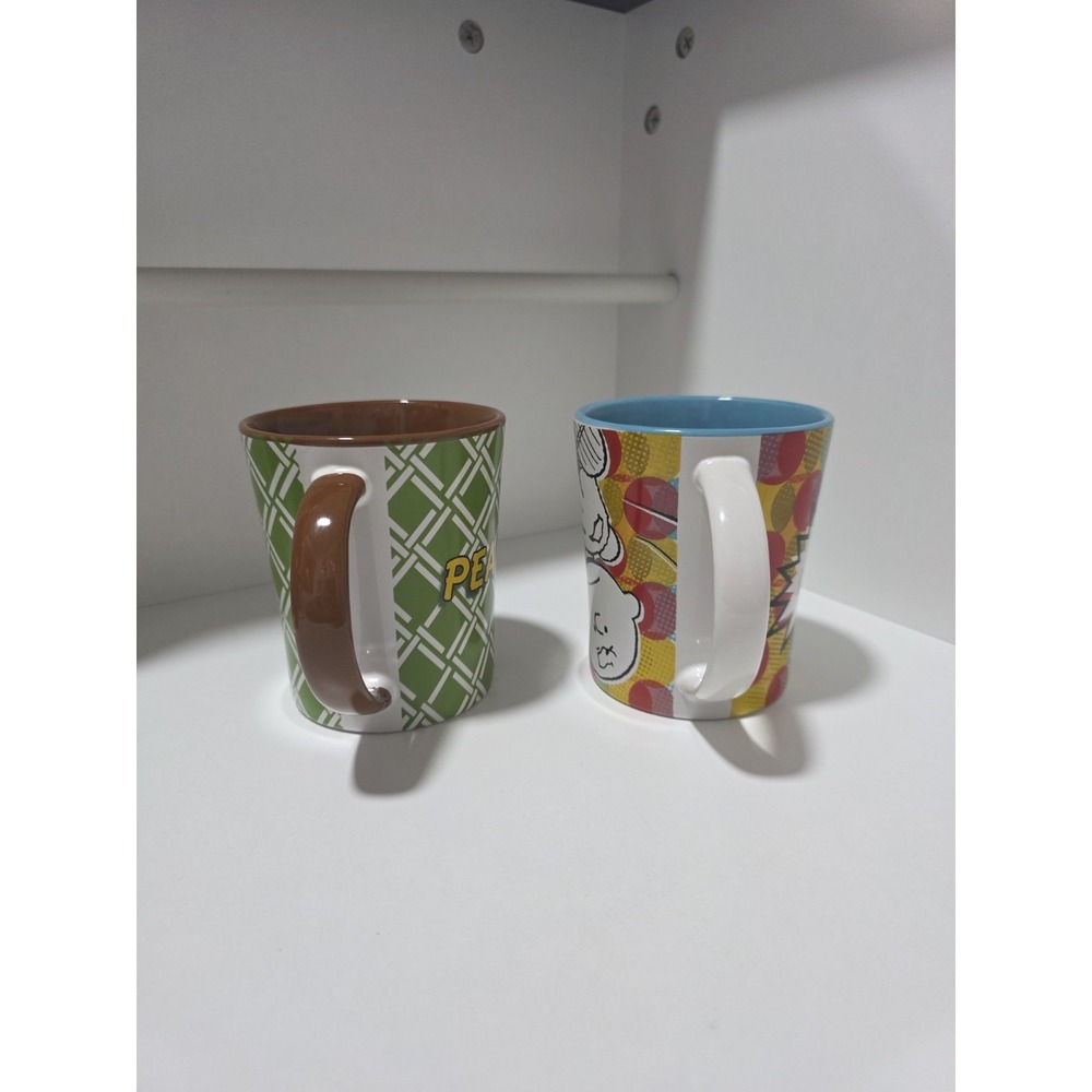 Peanuts Charlie & Sally Ceramic Mug Set‎ of 2 Gibson Overseas Coffee Cups Comic - Picture 3 of 9
